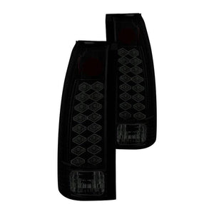 159.87 Spyder LED Tail Lights Chevy Suburban (92-99) Black / Black Smoke / Chrome / Red Clear / Red Smoke - Redline360