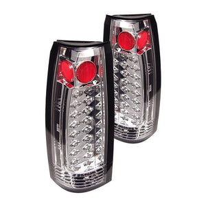 159.87 Spyder LED Tail Lights Chevy Suburban (92-99) Black / Black Smoke / Chrome / Red Clear / Red Smoke - Redline360