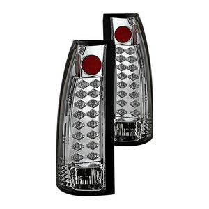 159.87 Spyder LED Tail Lights Chevy Suburban (92-99) Black / Black Smoke / Chrome / Red Clear / Red Smoke - Redline360