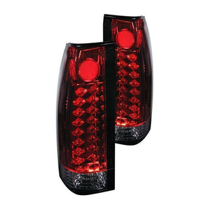 159.87 Spyder LED Tail Lights Chevy Suburban (92-99) Black / Black Smoke / Chrome / Red Clear / Red Smoke - Redline360