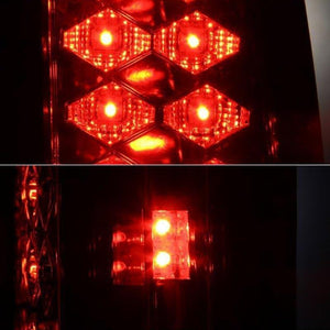 159.87 Spyder LED Tail Lights Chevy Suburban (92-99) Black / Black Smoke / Chrome / Red Clear / Red Smoke - Redline360