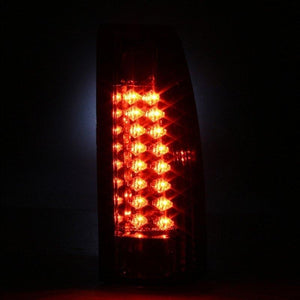 159.87 Spyder LED Tail Lights Chevy Suburban (92-99) Black / Black Smoke / Chrome / Red Clear / Red Smoke - Redline360