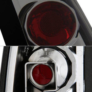 57.10 Spyder Euro Style Tail Lights Chevy Suburban (92-94) Black / Black Smoke / Chrome / Smoke - Redline360