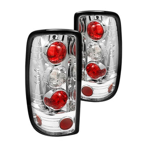 125.61 Spyder Euro Style Tail Lights Chevy Suburban/Tahoe (00-06) [Barn Door Model Only] Black or Chrome - Redline360