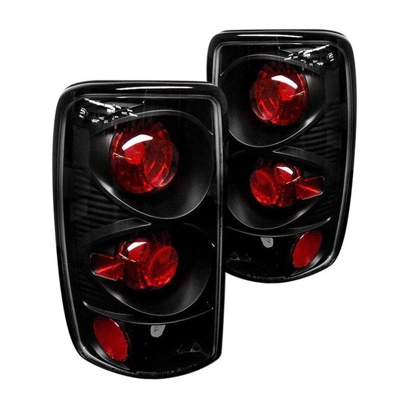 125.61 Spyder Euro Style Tail Lights GMC Yukon (00-06) [Lift Gate Style Only] Black / Black Smoke / Chrome / Smoke - Redline360