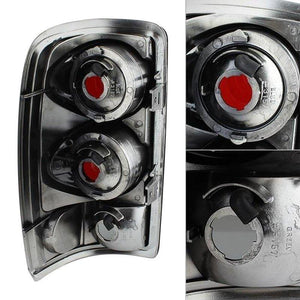 125.61 Spyder Euro Style Tail Lights GMC Yukon (00-06) [Lift Gate Style Only] Black / Black Smoke / Chrome / Smoke - Redline360