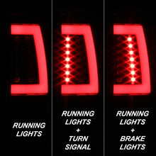Load image into Gallery viewer, Spyder Tail Lights Chevy Suburban/Tahoe 1500/2500 (00-06) [V2 w/ Light Bar LED] Black / Smoke / Red Clear - Black Alternate Image