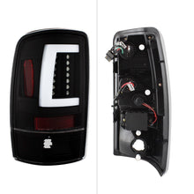 Load image into Gallery viewer, Spyder Tail Lights Chevy Suburban/Tahoe 1500/2500 (00-06) [V2 w/ Light Bar LED] Black / Smoke / Red Clear - Black Alternate Image