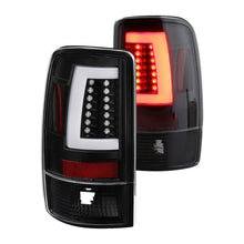 Load image into Gallery viewer, Spyder Tail Lights Chevy Suburban/Tahoe 1500/2500 (00-06) [V2 w/ Light Bar LED] Black / Smoke / Red Clear - Black Alternate Image