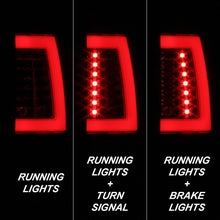 Load image into Gallery viewer, Spyder Tail Lights Chevy Suburban/Tahoe 1500/2500 (00-06) [V2 w/ Light Bar LED] Black / Smoke / Red Clear - Black Alternate Image