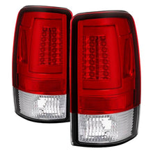Load image into Gallery viewer, Spyder Tail Lights Chevy Suburban/Tahoe 1500/2500 (00-06) [V2 w/ Light Bar LED] Black / Smoke / Red Clear - Black Alternate Image