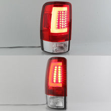 Load image into Gallery viewer, Spyder Tail Lights Chevy Suburban/Tahoe 1500/2500 (00-06) [V2 w/ Light Bar LED] Black / Smoke / Red Clear - Black Alternate Image