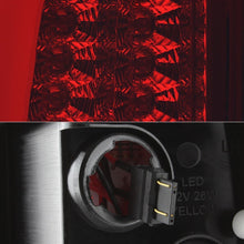 Load image into Gallery viewer, Spyder Tail Lights Chevy Suburban/Tahoe 1500/2500 (00-06) [V2 w/ Light Bar LED] Black / Smoke / Red Clear - Black Alternate Image
