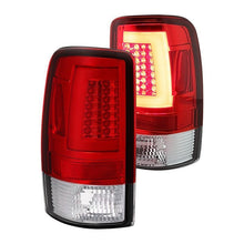 Load image into Gallery viewer, Spyder Tail Lights Chevy Suburban/Tahoe 1500/2500 (00-06) [V2 w/ Light Bar LED] Black / Smoke / Red Clear - Red Clear Alternate Image