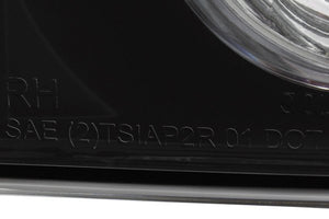 122.04 Spyder Euro Style Tail Lights Cadillac Escalade SUV [Not EXT] (02-06) Black / Black Smoke / Chrome - Redline360