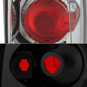 122.04 Spyder Euro Style Tail Lights Cadillac Escalade SUV [Not EXT] (02-06) Black / Black Smoke / Chrome - Redline360