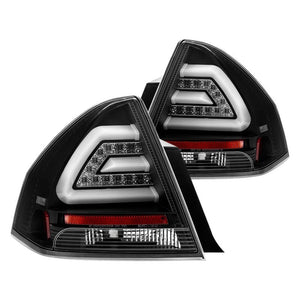 279.07 Spyder LED Tail Lights Chevy Impala (06-13) Impala Limited (14-16) [w/ Light Bar LED] Black / Red Clear / Smoke - Redline360