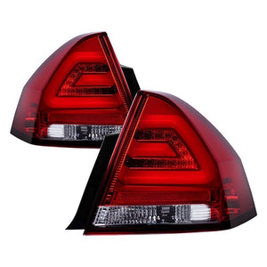 279.07 Spyder LED Tail Lights Chevy Impala (06-13) Impala Limited (14-16) [w/ Light Bar LED] Black / Red Clear / Smoke - Redline360