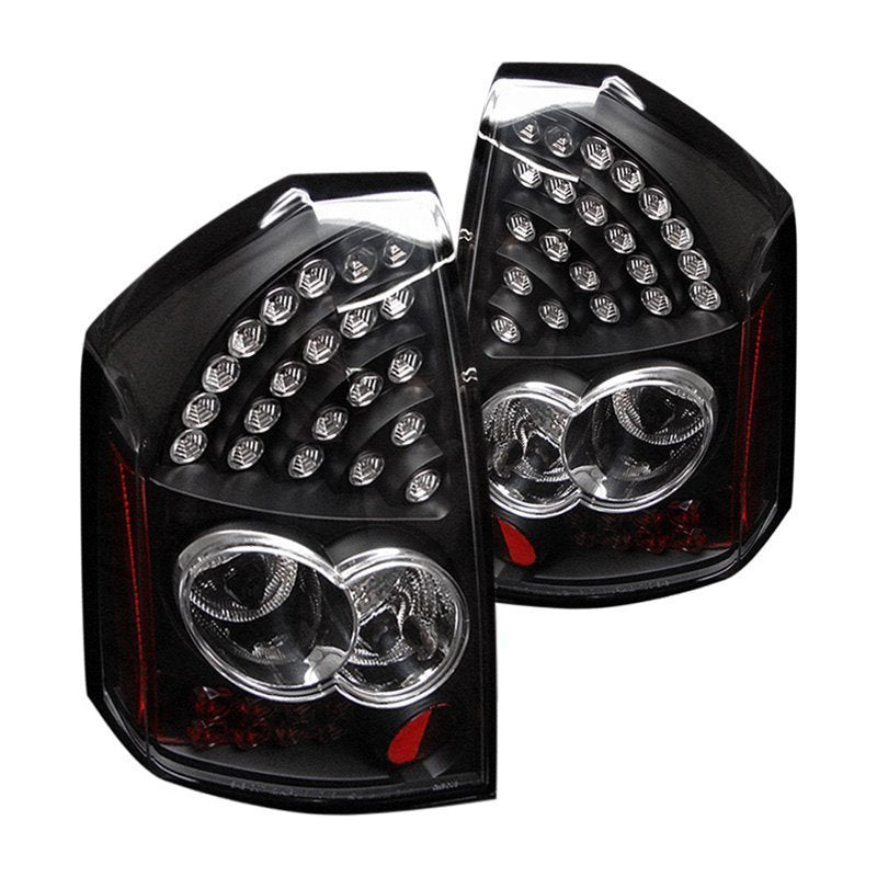 219.10 Spyder LED Tail Lights Chrysler 300 (2005-2007) Black / Chrome / Smoke - Redline360