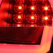 Load image into Gallery viewer, Spyder V2 LED Tail Lights Chrysler 300 (2005-2007) [w/ LED Light Bar] Black or Black Red - Black Alternate Image