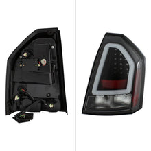 Load image into Gallery viewer, Spyder V2 LED Tail Lights Chrysler 300 (2005-2007) [w/ LED Light Bar] Black or Black Red - Black Alternate Image