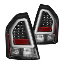 Load image into Gallery viewer, Spyder V2 LED Tail Lights Chrysler 300 (2005-2007) [w/ LED Light Bar] Black or Black Red - Black Alternate Image