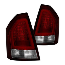 Load image into Gallery viewer, Spyder V2 LED Tail Lights Chrysler 300 (2005-2007) [w/ LED Light Bar] Black or Black Red - Black Red Alternate Image