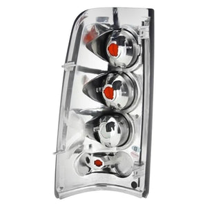 99.20 Spyder Euro Style Tail Lights Chevy Silverado (03-07) [Non-Stepside Model] Black / Black Smoke / Chrome - Redline360