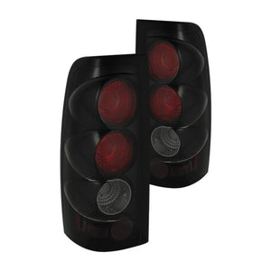 99.20 Spyder Euro Style Tail Lights Chevy Silverado (03-07) [Non-Stepside Model] Black / Black Smoke / Chrome - Redline360