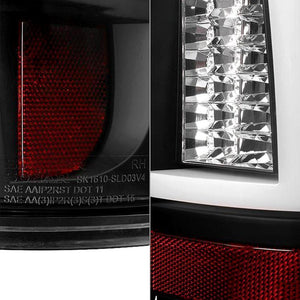 223.38 Spyder V2 LED Tail Lights Chevy Silverado (03-07) [w/ LED Light Bar] Black / Black Smoke / Chrome / Red Clear / Red Smoke / Smoke - Redline360