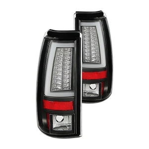 223.38 Spyder V2 LED Tail Lights Chevy Silverado (03-07) [w/ LED Light Bar] Black / Black Smoke / Chrome / Red Clear / Red Smoke / Smoke - Redline360