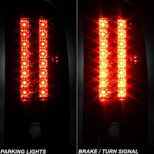 225.53 Spyder LED Tail Lights Chevy Silverado 1500 (07-13) 2500HD/3500HD (07-14) Black / Black Smoke / Red Smoke / Red Clear - Redline360