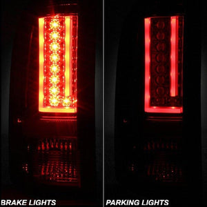 225.53 Spyder LED Tail Lights Chevy Silverado 1500 (07-13) 2500HD/3500HD (07-14) Black / Black Smoke / Red Smoke / Red Clear - Redline360