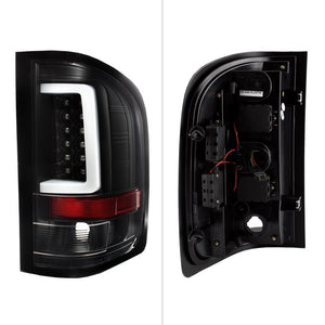 225.53 Spyder LED Tail Lights GMC Sierra 3500HD Dually Models (07-14) Black / Black Smoke / Red Smoke / Red Clear - Redline360