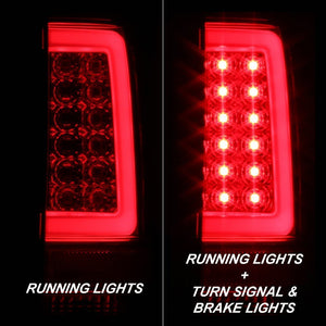 225.53 Spyder LED Tail Lights GMC Sierra 3500HD Dually Models (07-14) Black / Black Smoke / Red Smoke / Red Clear - Redline360