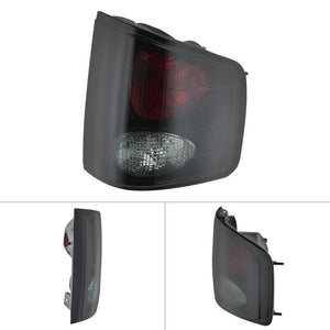 57.81 Spyder Euro Style Tail Lights Chevy S10 (94-04) Black / Chrome / Black Smoke / Smoke - Redline360