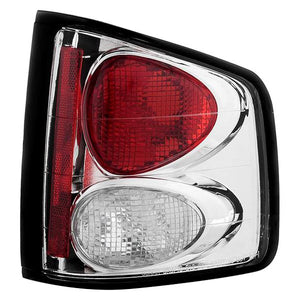 57.81 Spyder Euro Style Tail Lights Chevy S10 (94-04) Black / Chrome / Black Smoke / Smoke - Redline360