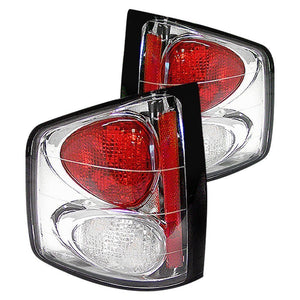 57.81 Spyder Euro Style Tail Lights Chevy S10 (94-04) Black / Chrome / Black Smoke / Smoke - Redline360