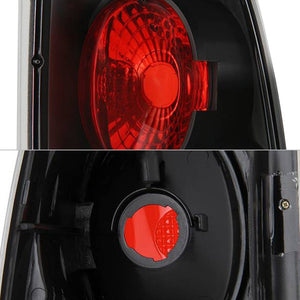 81.36 Spyder Euro Style Tail Lights Chevy Silverado 1500/2500 (99-02) [Non-Stepside] Black / Chrome / Black Smoke / Smoke - Redline360