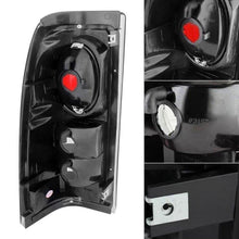 Load image into Gallery viewer, Spyder Euro Style Tail Lights GMC Sierra (99-07) Black / Chrome / Black Smoke / Smoke - V1 / Black Smoke Alternate Image