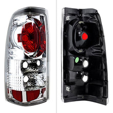 Load image into Gallery viewer, 81.36 Spyder Euro Style Tail Lights Chevy Silverado 1500/2500 (99-02) [Non-Stepside] Black / Chrome / Black Smoke / Smoke - Redline360 Alternate Image