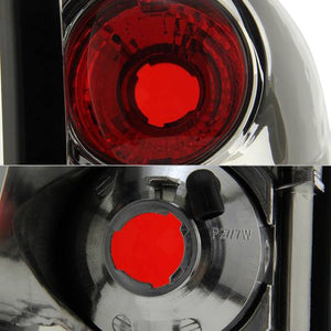 81.36 Spyder Euro Style Tail Lights Chevy Silverado 1500/2500 (99-02) [Non-Stepside] Black / Chrome / Black Smoke / Smoke - Redline360