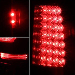 174.85 Spyder LED Tail Lights Chevy Silverado 1500/2500 Non-Stepside (99-02) Black / All Black / Red Clear / Red Smoke / Smoke - Redline360