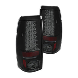 174.85 Spyder LED Tail Lights Chevy Silverado 1500/2500 Non-Stepside (99-02) Black / All Black / Red Clear / Red Smoke / Smoke - Redline360