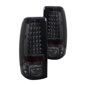 174.85 Spyder LED Tail Lights Chevy Silverado 1500/2500 Non-Stepside (99-02) Black / All Black / Red Clear / Red Smoke / Smoke - Redline360