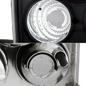 114.19 Spyder Euro Style Tail Lights Chevy Silverado Stepside (99-04) Black / Chrome / Black Smoke - Redline360