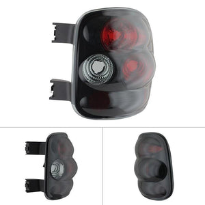 114.19 Spyder Euro Style Tail Lights Chevy Silverado Stepside (99-04) Black / Chrome / Black Smoke - Redline360