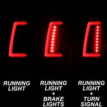 Load image into Gallery viewer, Spyder LED Tail Lights GMC Sierra (99-07) Black / Red Clear / Smoke Tinted - Version 1 / Black Smoke Alternate Image