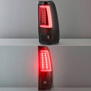 174.85 Spyder LED Tail Lights Chevy Silverado 1500/2500 Non-Stepside (99-02) Black / All Black / Red Clear / Red Smoke / Smoke - Redline360