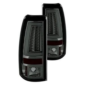 174.85 Spyder LED Tail Lights Chevy Silverado 1500/2500 Non-Stepside (99-02) Black / All Black / Red Clear / Red Smoke / Smoke - Redline360